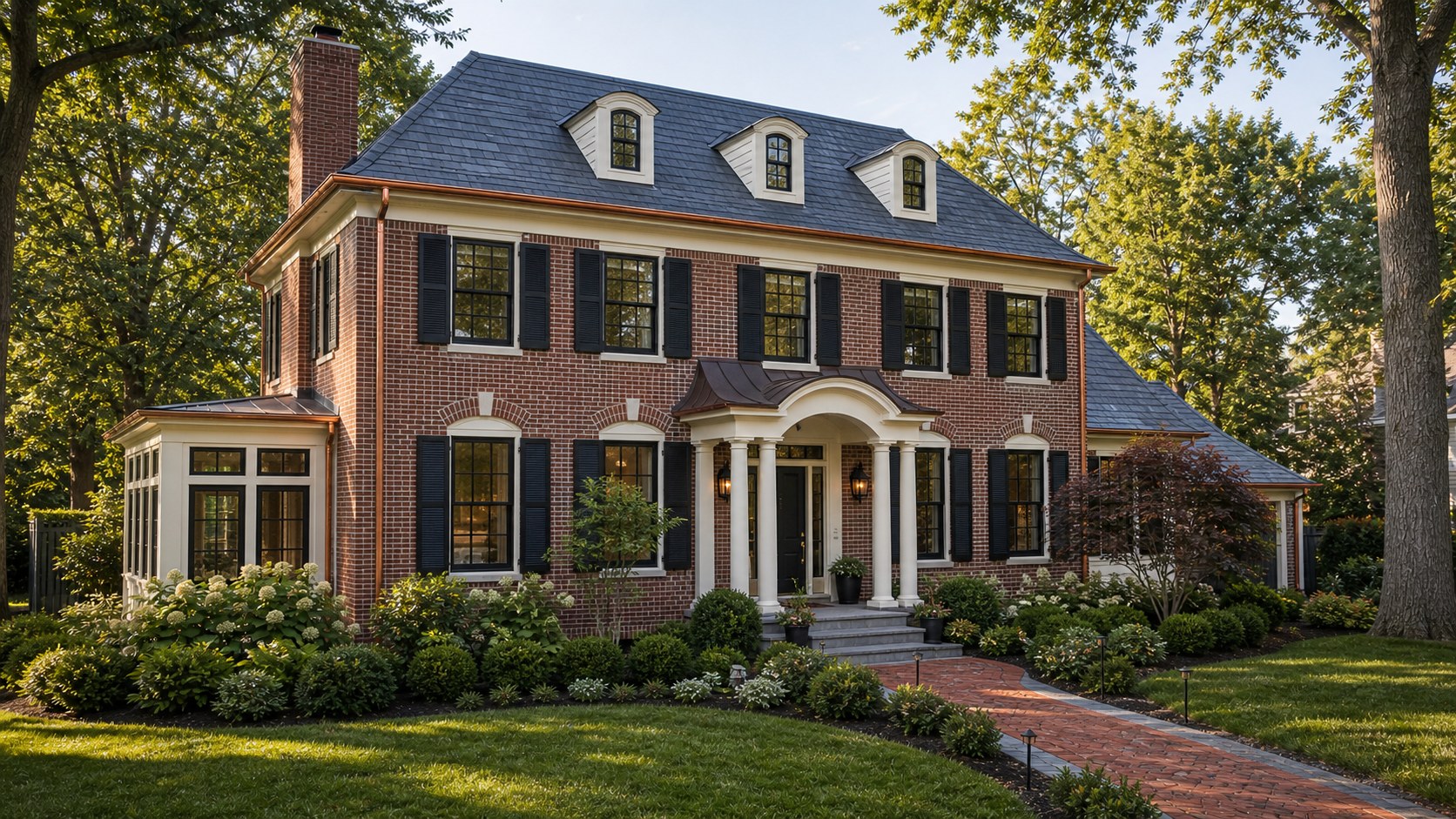 Classic brick exterior direction