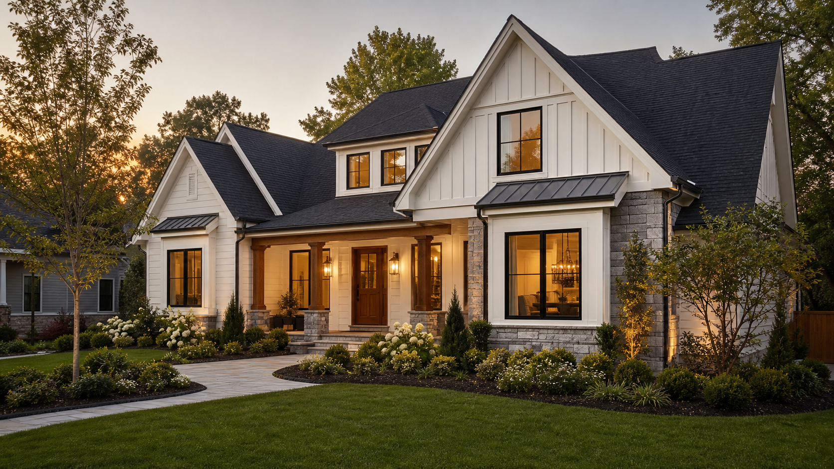 Refined Northern Virginia home exterior